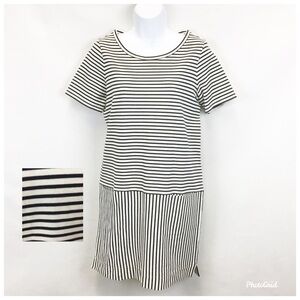 Madewell Dockside Striped T-shirt Dress C4469.